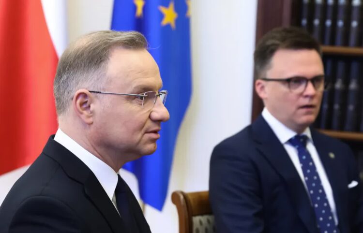 Andrzej Duda i Szymon Hołownia Fot. PAP/Leszek Szymański