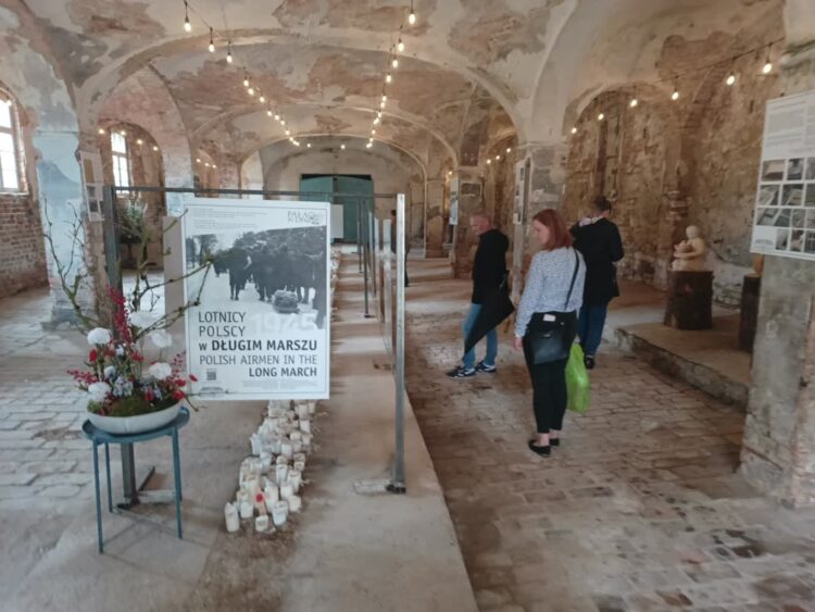 Wojenni piloci na fotografiach w pałacu w Lipnej 9 fot. K.Gonera