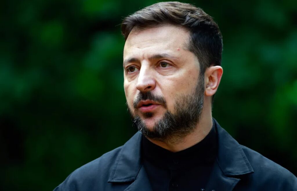 Wołodymyr Zełenski Fot. PAP/EPA/JASON ALDEN / POOL