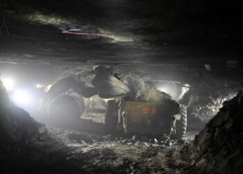 Oddział wydobywczy miedzi należący do kopalni miedzi Polkowice-Sieroszowice Fot. PAP/Maciej Kulczyński