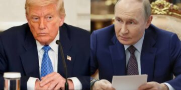 Donald Trump i Władimir Putin Fot. PAP/EPA/NATHAN HOWARD/POOL/VYACHESLAV PROKOFYEV/SPUTNIK/KREMLIN POOL