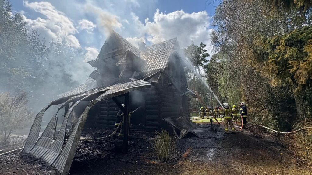 Pożar w Starym Kramsku fot. A.Kaniak