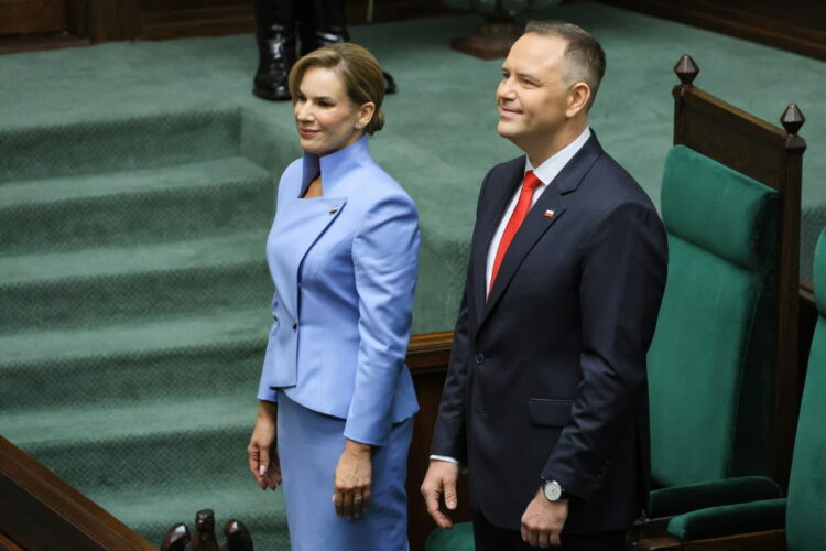 Zaprzysiężenie Karola Nawrockiego na prezydenta Polski (PAP/Paweł Supernak)