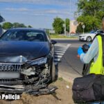 Krosno Odrzańskie. 18-latek uciekał przed policją skradzionym w Niemczech samochodem Audi (KPP Krosno Odrz.)