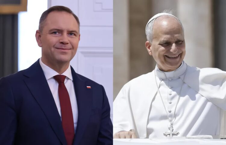 Prezydent Nawrocki spotka się z papieżem Leonem XIV. Podano datę 9 Karol Nawrocki i papież Leon XIV Fot. PAP/Albert Zawada/EPA/FABIO FRUSTACI