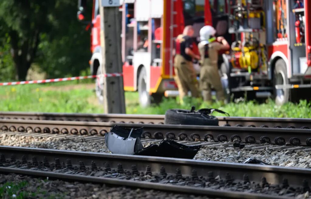 Miejsce wypadku tragicznego wypadku. Fot. PAP/Jakub Kaczmarczyk