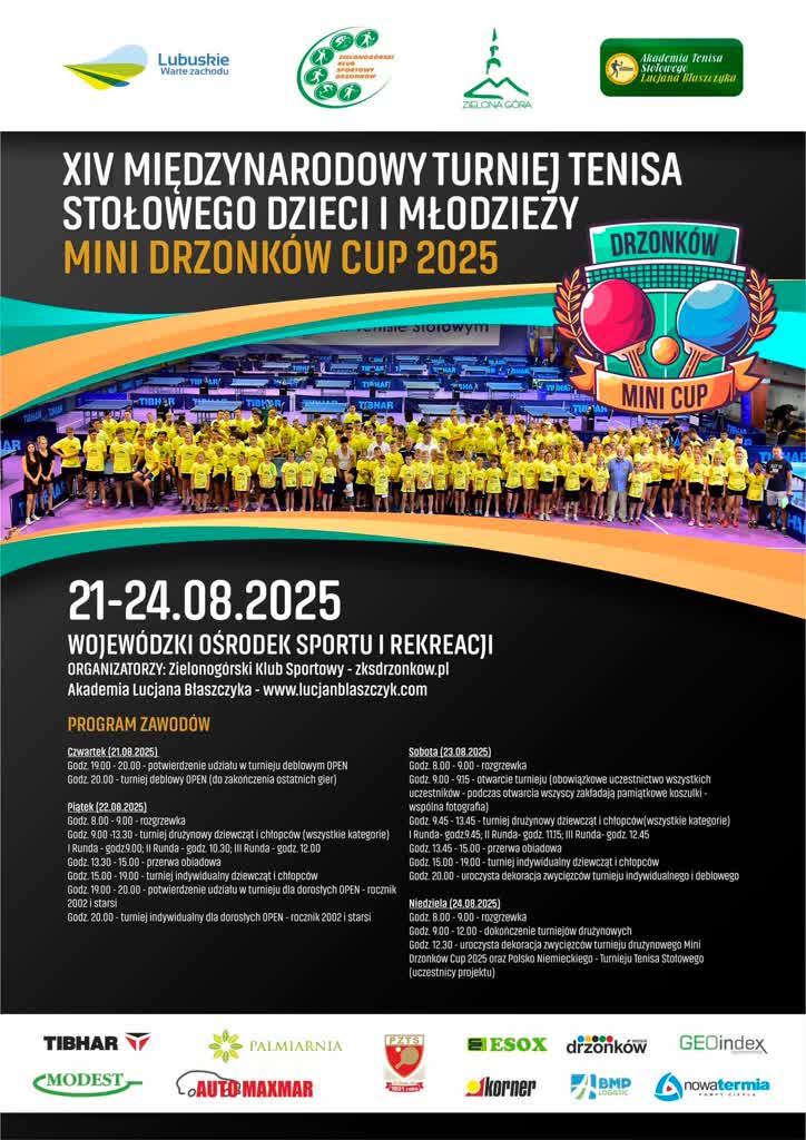 Rekordowa międzynarodowa obsada turnieju Mini Drzonków Cup 9 Rekordowa międzynarodowa obsada turnieju Mini Drzonków Cup Radio Zachód - Lubuskie