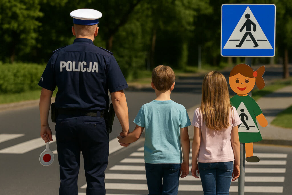 Wrzesień pod znakiem bezpieczeństwa na drodze - ruszają zajęcia w szkołach zdjęcie wygenerowane przez sztuczną inteligencję