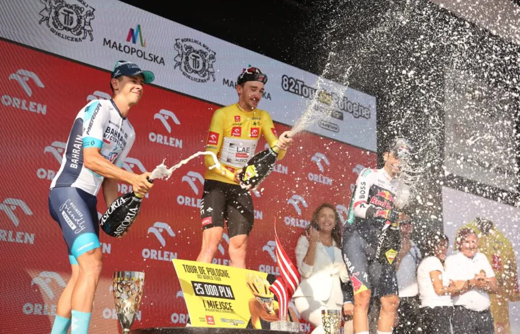 Znamy zwycięzcę 82. Tour de Pologne 1 Zwycięzca wyścigu Brandon McNulty. Fot. PAP/Art Service