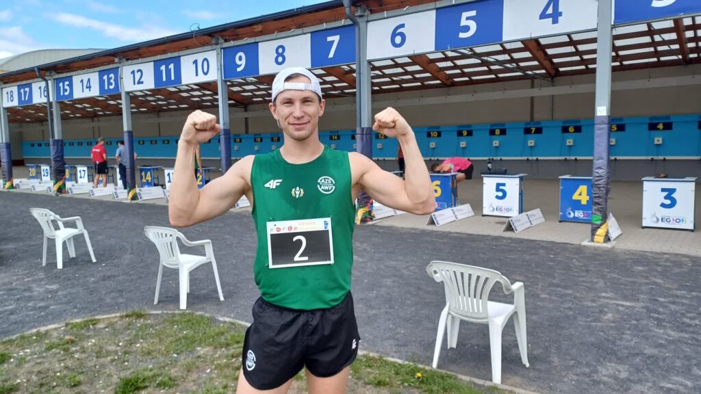 MP: Gutkowski i Karbownik najlepsi w ZG-Drzonkowie Łukasz Gutkowski z AZS-u AWF-u Warszawa zdobył tytuł Mistrza Polski czwarty raz z rzędu, a piąty w karierze (fot. Jakub Lesiński)