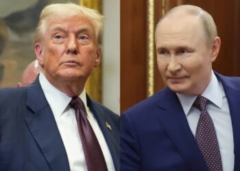 Donald Trump i Władimir Putin. Fot. PAP/EPA/ERIC LEE / POOL/YACHESLAV PROKOFYEV / SPUTNIK / KREMLIN POOL