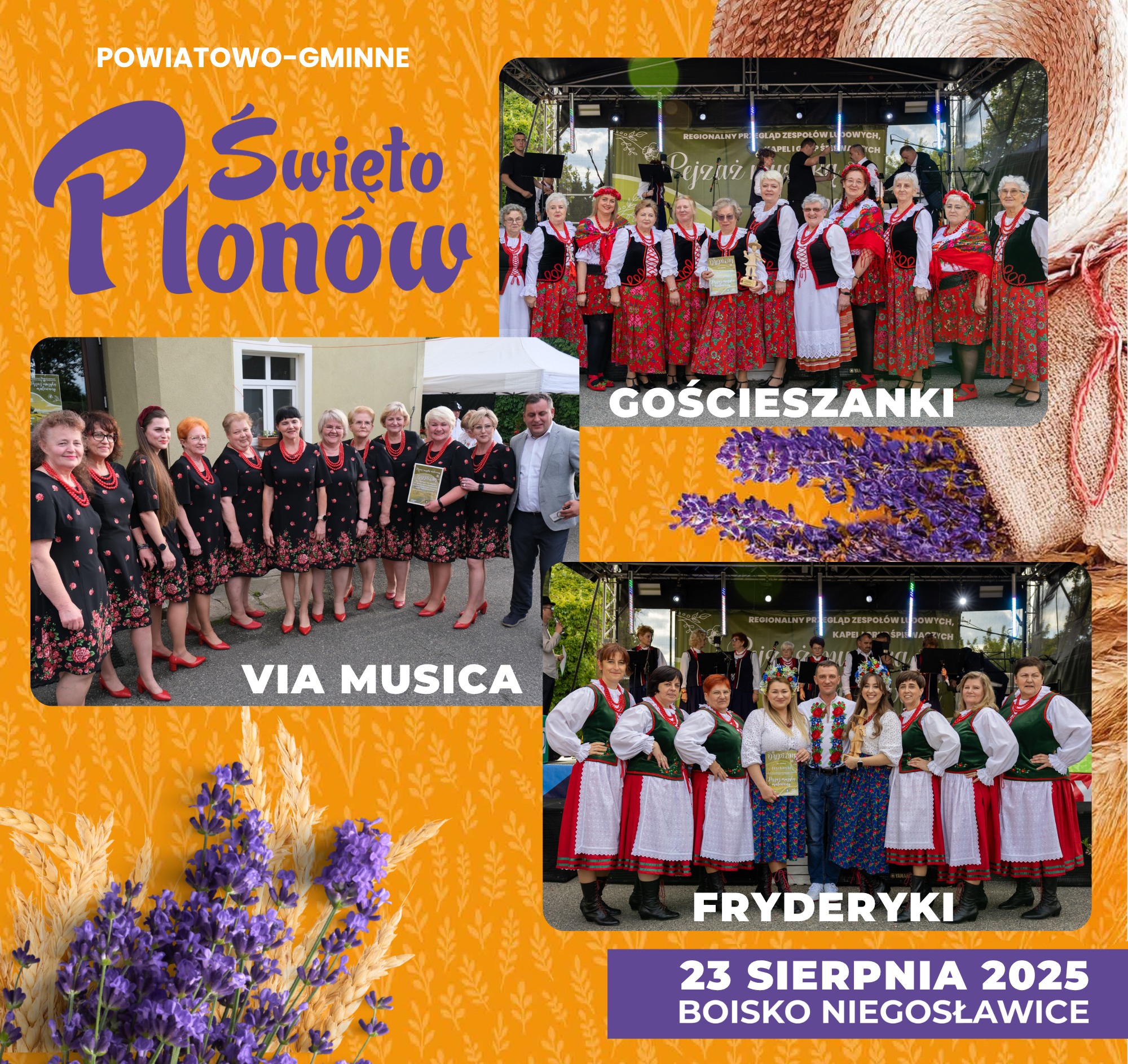 Powiatowy konkurs na najpiękniejszy wieniec dożynkowy Radio Zachód - Lubuskie