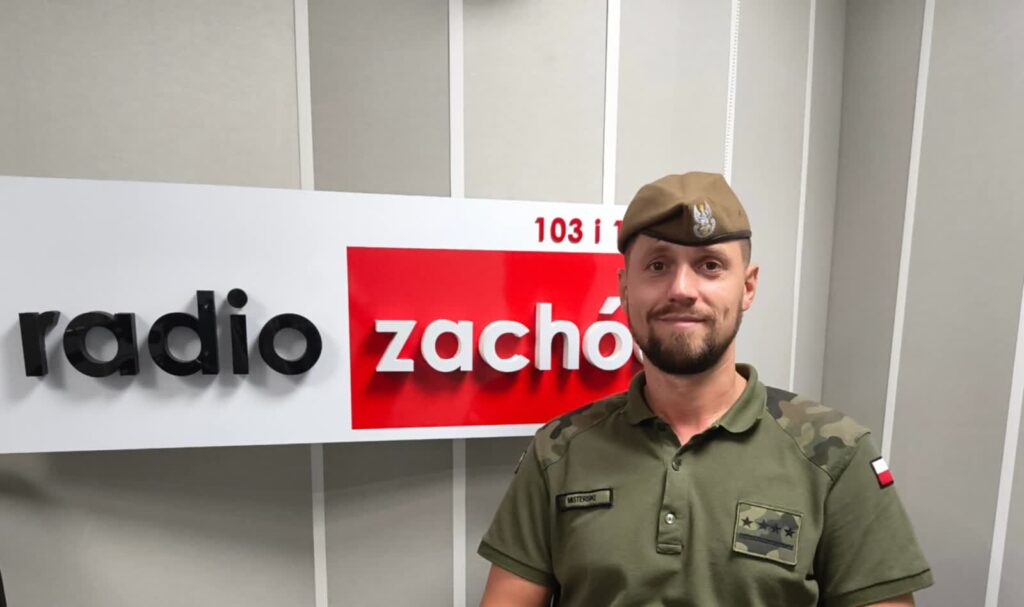 kpt. Damian Misterski, szef szkolenia 15. LBOT Radio Zachód - Lubuskie