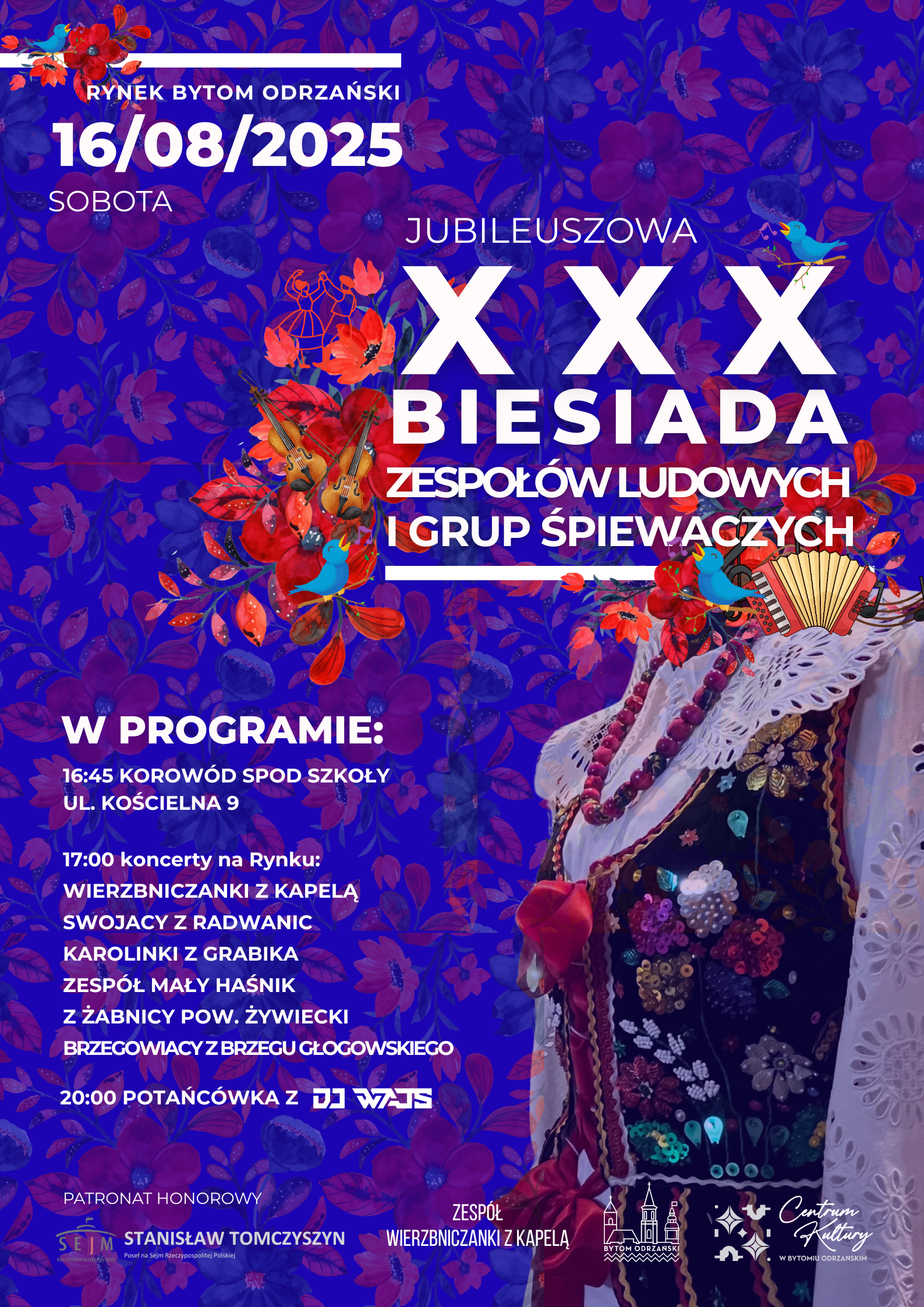 Biesiada na bytomskim rynku Radio Zachód - Lubuskie