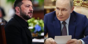 Wołodymyr Zełenski i Władimir Putin Fot. PAP/EPA/AARON SCHWARTZ/POOL/VYACHESLAV PROKOFYEV/SPUTNIK/KREMLIN POOL