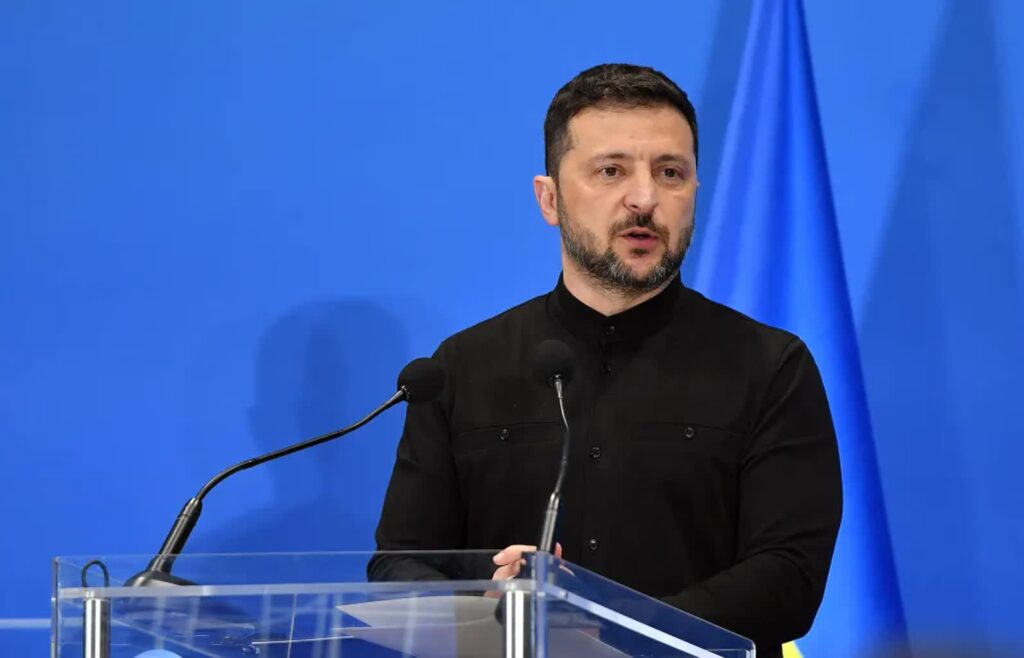 Wołodymyr Zełenski Fot. PAP/EPA/FABIO CIMAGLIA