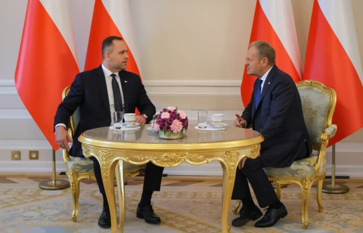 Karol Nawrocki i Donald Tusk Fot. PAP/Paweł Supernak