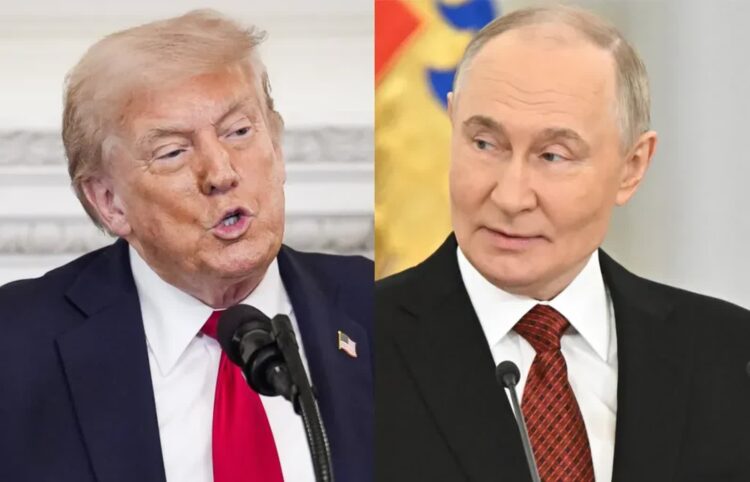 Donald Trump i Władimir Putin. Fot. PAP/EPA/YURI GRIPAS / POOL/SERGEY BOBYLEV/SPUTNIK/KREMLIN POOL