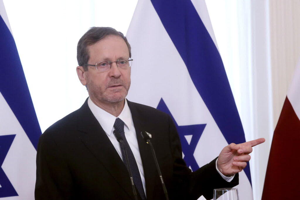 Isaac Herzog, prezydent Izraela (PAP/EPA/TOMS KALNINS)