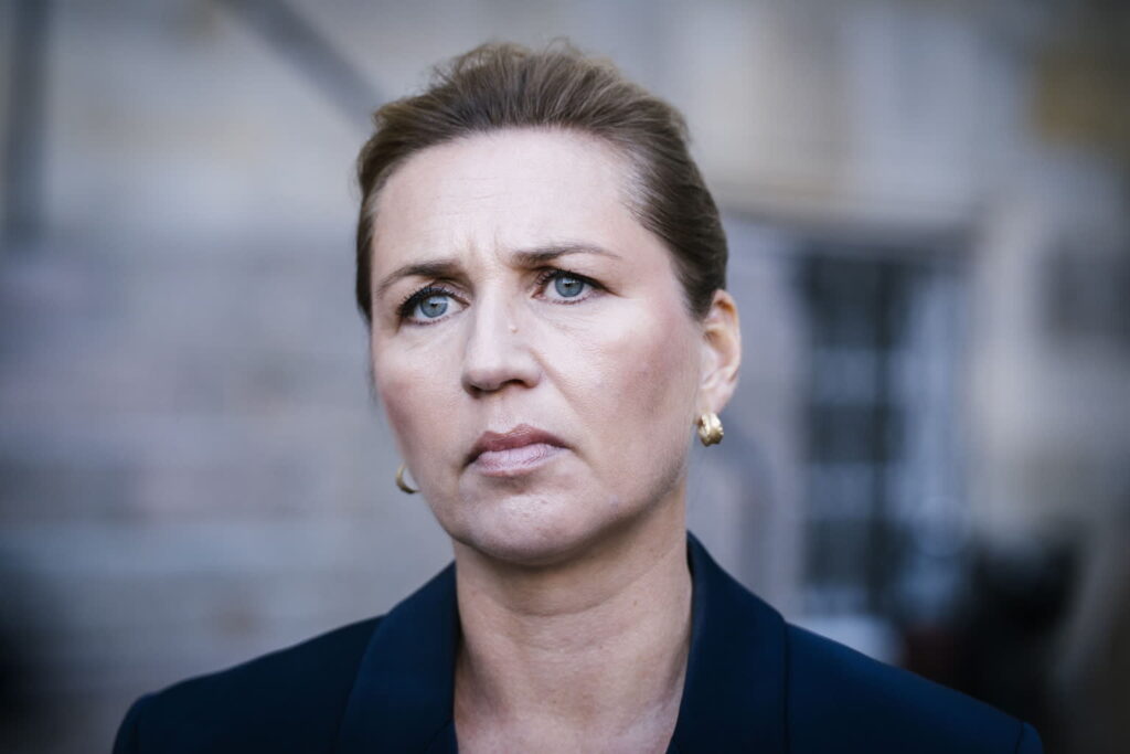 Duńska premier Mette Frederiksen (PAP/EPA/Emil Nicolai Helms)