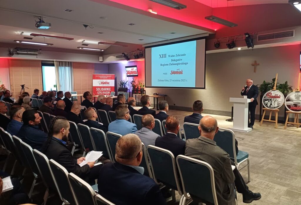 Walne zebranie delegatów regionu zielonogórskiego NSZZ Solidarność (fot. Piotr Bakselerowicz)