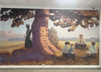 Szkoła Podstawowa w Babimoście ma mural upamiętniający patronów 14 Szkoła Podstawowa w Babimoście ma mural upamiętniający patronów Radio Zachód - Lubuskie