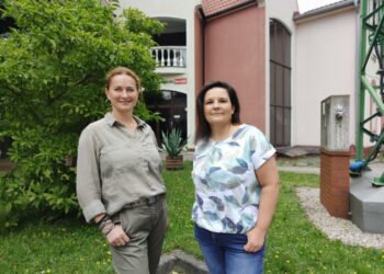 Małgorzata Nabel-Dybaś i Marzena Wróbel-Szała, reportażystki Radia Zachód