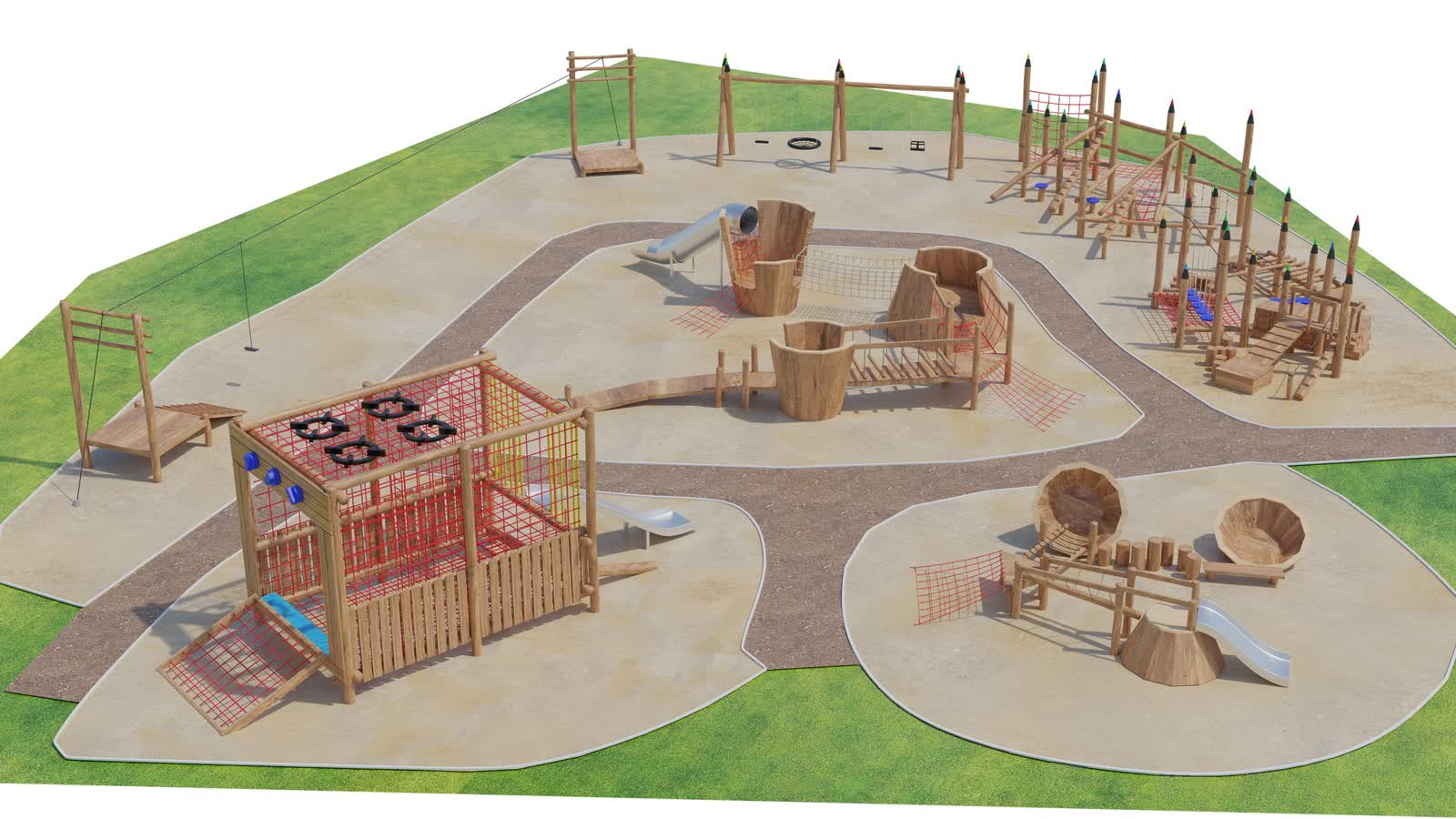 W centrum Żar stanie wyjątkowy plac zabaw