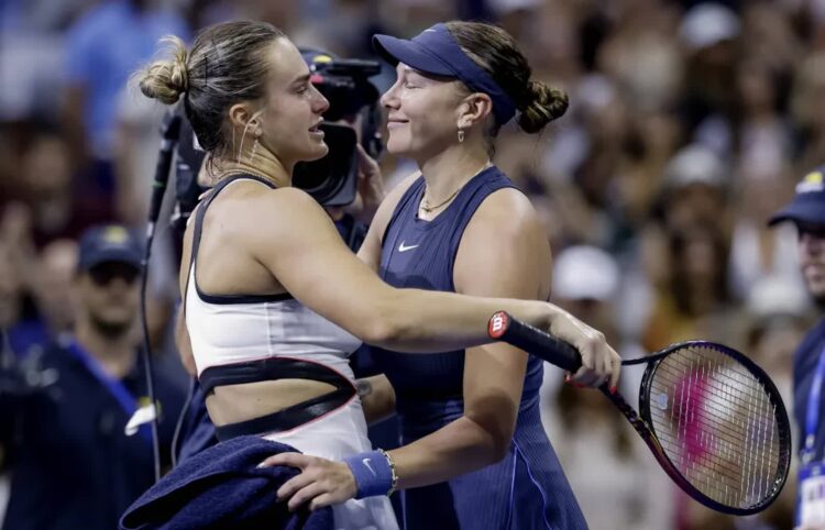 Aryna Sabalenka i Amanda Anisimova Fot. PAP/EPA/JOHN G. MABANGLO