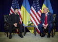 Spotkanie prezydentów Ukrainy i USA (PAP/EPA/PRESIDENTIAL PRESS SERVICE HANDOUT HANDOUT)
