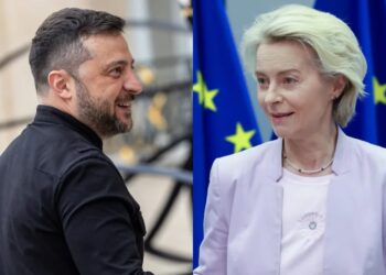 KE ma plan na rosyjskie aktywa. Chodzi o "pożyczkę reparacyjną" dla Ukrainy 15 Prezydent Ukrainy Wołodymyr Zełenski i szefowa KE Ursula von der Leyen. Fot. PAP/EPA/OLIVIER HOSLET/CHRISTOPHE PETIT TESSON