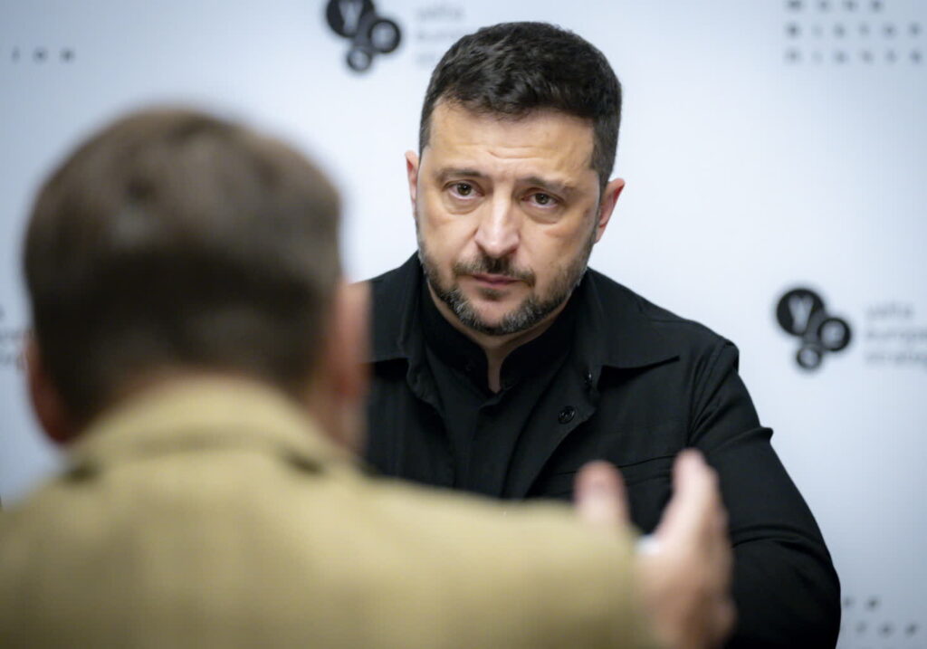 Wołodymyr Zełenski, prezydent Ukrainy (PAP/EPA/PRESIDENTIAL PRESS SERVICE HANDOUT)