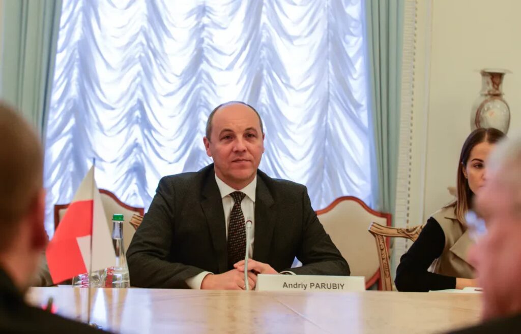 Andrij Parubij. Fot. PAP/Jakub Kamiński