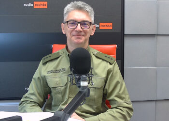 Paweł Biskupik, rzecznik NOSG w Krośnie Odrzańskim Radio Zachód - Lubuskie