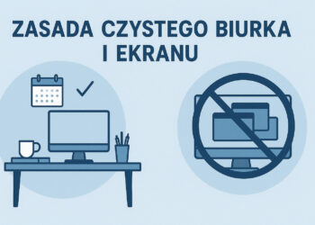 Cyberprzezorny - zasada czystego biurka i ekranu 14 grafika: ChatGPT
