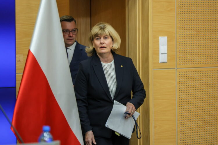 Na zdjęciu Anna Adamiak, rzeczniczka prokuratora generalnego (PAP/Rafał Guz)