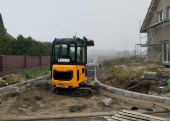 Ulica Zaułek Rybacki w Iłowej w przebudowie 13 fot. K.Gonera