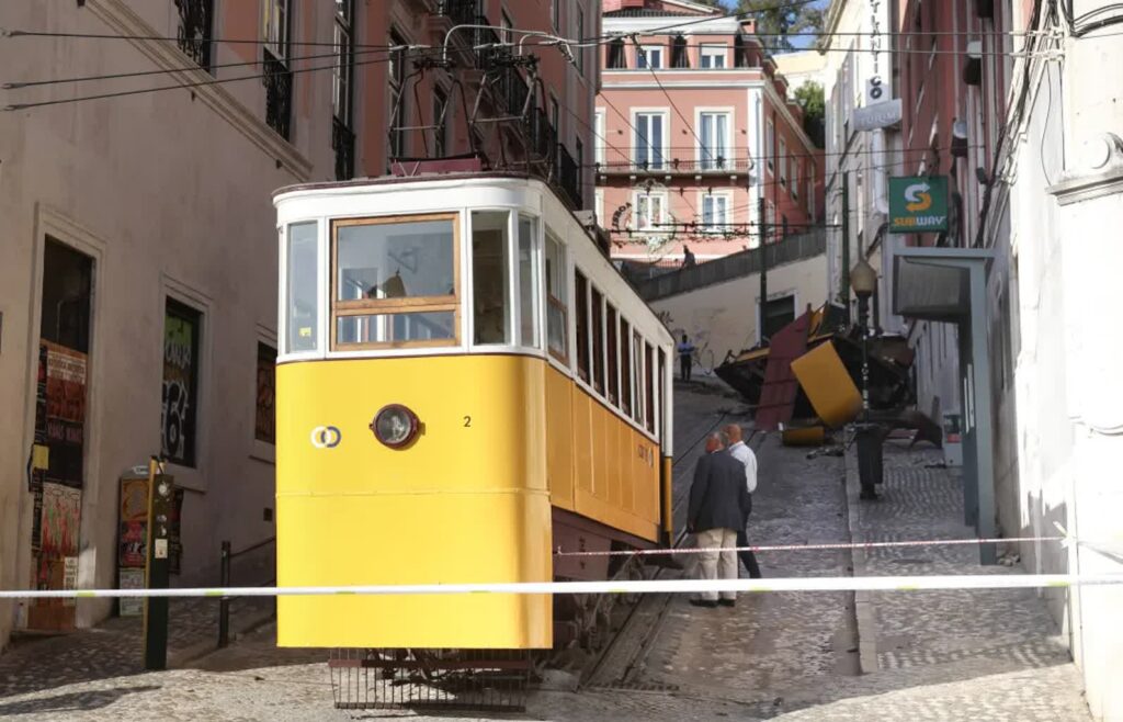 Tragiczny wypadek w Lizbonie. Kolejka zostanie zastąpiona przez autobusy 1 Kolejka Gloria w Lizbonie Fot. PAP/EPA/TIAGO PETINGA