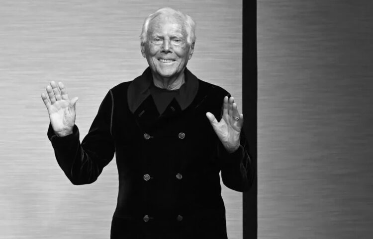 Włoski kreator mody Giorgio Armani. Fot. PAP/EPA/DANIEL DAL ZENNARO