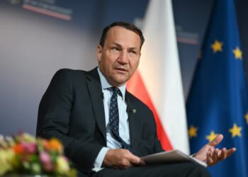 Szef MSZ: Trump dał pokaz wiary w to, że Ukraina może przywrócić swoją kontrolę nad granicami 17 Wicepremier i szef MSZ Radosław Sikorski. Fot. PAP/ Marcin Obara