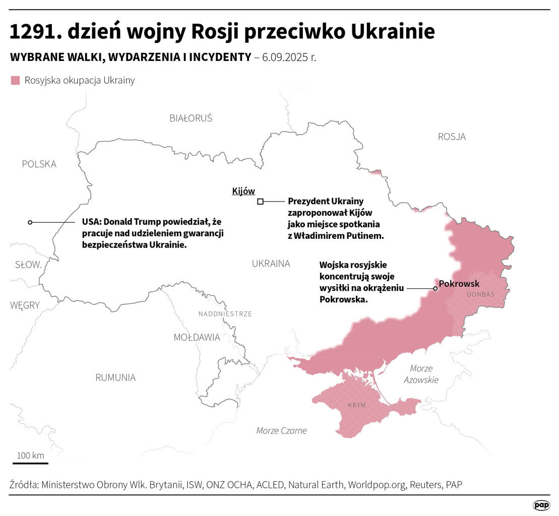 Rosyjski atak na Kijów. Po raz pierwszy uszkodzona siedziba rządu 10 igrafika_20250906_01.png