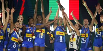 Siatkarki reprezentacji Włoch. Fot. PAP/EPA/RUNGROJ YONGRIT