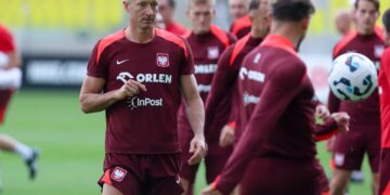 El. MŚ 2026. Walka o punkty z Holandią w cieniu debiutu Urbana i powrotu Lewandowskiego 6 Robert Lewandowski. Fot. PAP/Michał Meissner