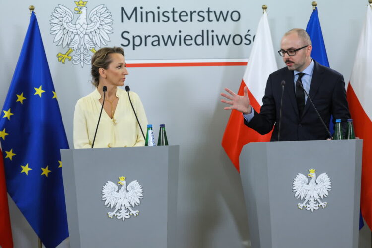 Mecenasi Sylwia Gregorczyk-Abram i Mikołaj Małecki (PAP/Rafał Guz)