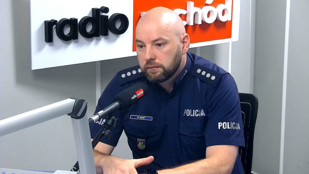 komisarz Maciej Kimet, rzecznik lubuskiej policji Radio Zachód - Lubuskie
