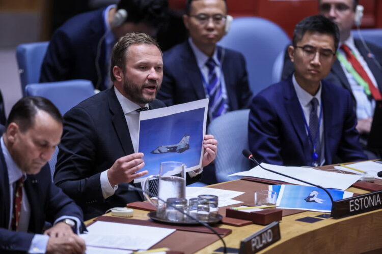 Sześć razy myśliwce NATO startowały do rosyjskich samolotów myśliwskich 9 Rada Bezpieczeństwa ONZ (PAP/Leszek Szymański)