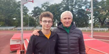 Teodor Szymański wicemistrzem Polski U-15 w skoku o tyczce Radio Zachód - Lubuskie