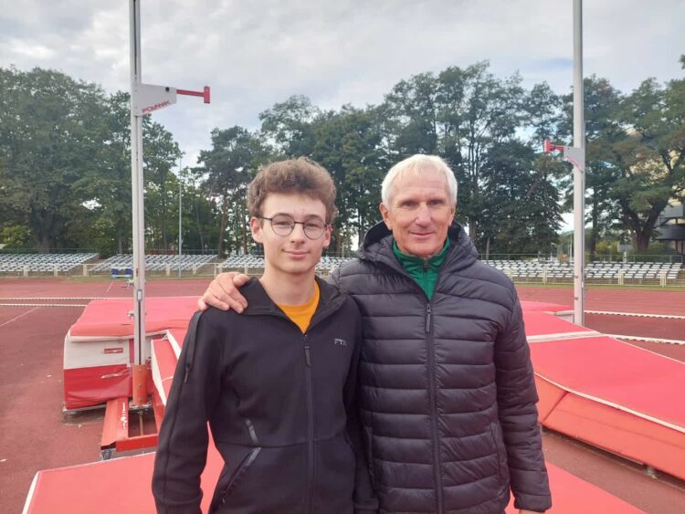 Teodor Szymański wicemistrzem Polski U-15 w skoku o tyczce Radio Zachód - Lubuskie