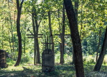 Cmentarz w Puźnikach, zdjęcie z 5 września (PAP/Vladyslav Musiienko)
