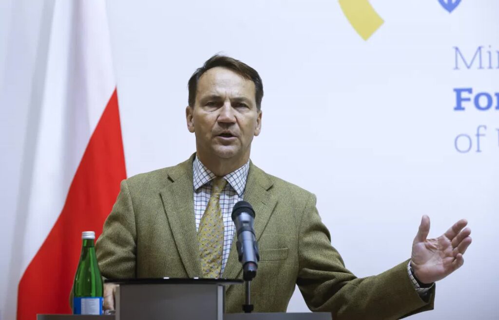 Radosław Sikorski. Fot. EPA/SERGEY DOLZHENKO